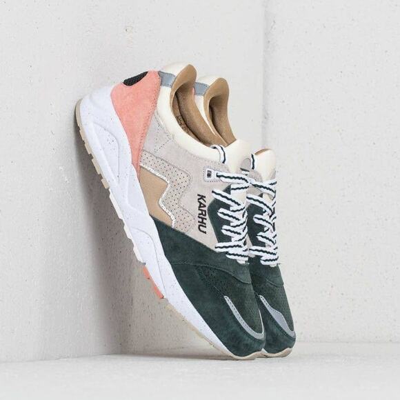 Karhu Shoes - Karhu Finland ARIA Linnut F803030 Silver Burch June Bug Unisex Trainers Sneakers